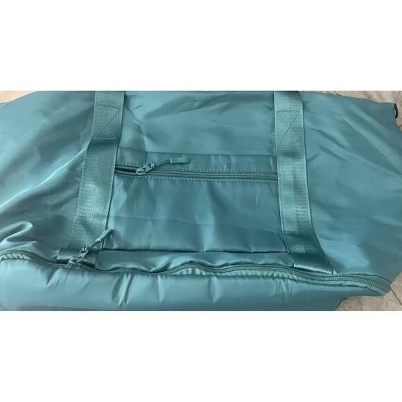 The Foldie Original Travel Expandable Foldable Tote Bag Carry On green - Picture 9 of 11